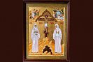 Икона и ковчег с частицей мощей преподобномучениц Великой княгини Елисаветы и инокини Варвары 